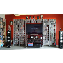 cd & -dvd regal im Heimkino und Musikzimmer