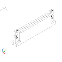 Sockel für Universalregal 33 cm tief - MDF 