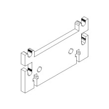 Sockel für Universalregal 20 cm tief - MDF 