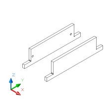 Sockelaufdoppellung - MDF 330 mm